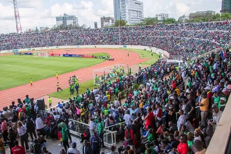 Gor Mahia fans during Sunday Mashemeji Derby