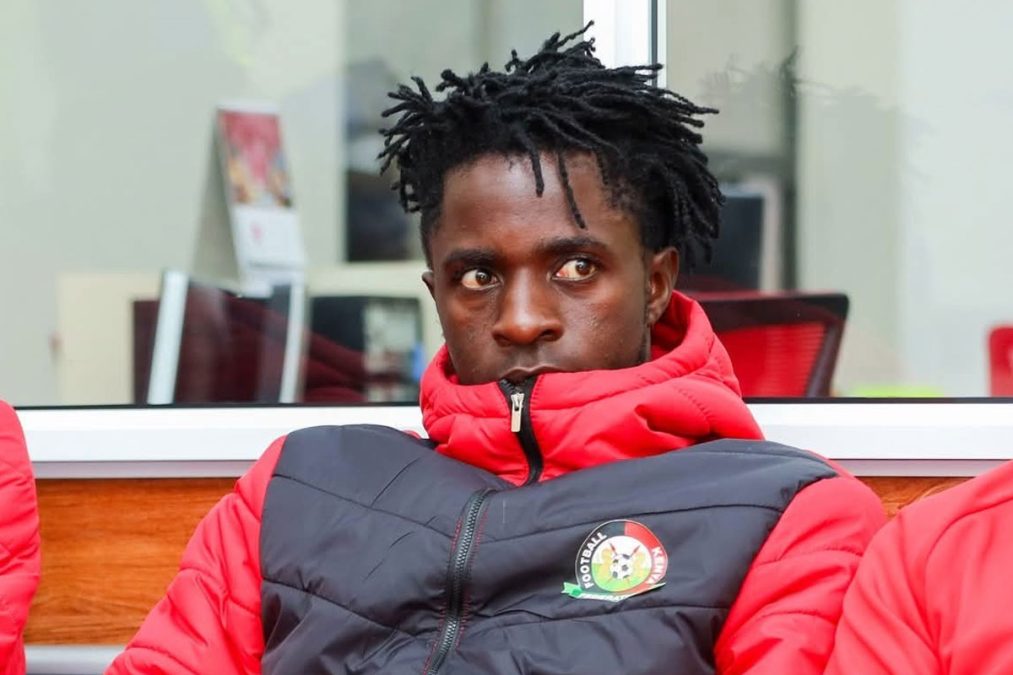 Austin Odhiambo in Harambee Stars jersey for CHAN 2024