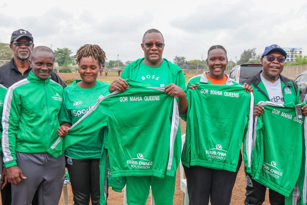 Eliud Owalo Inspires Future Stars: Donates Tracksuits to Gor Mahia Youth and Queens Teams